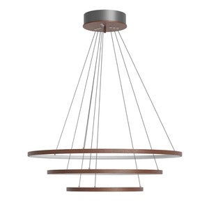 Trione Ceiling lamp Ø80cm LED walnut