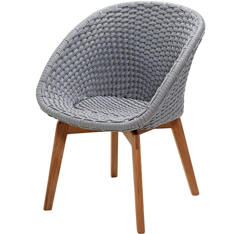 Peacock Armchair Light grey