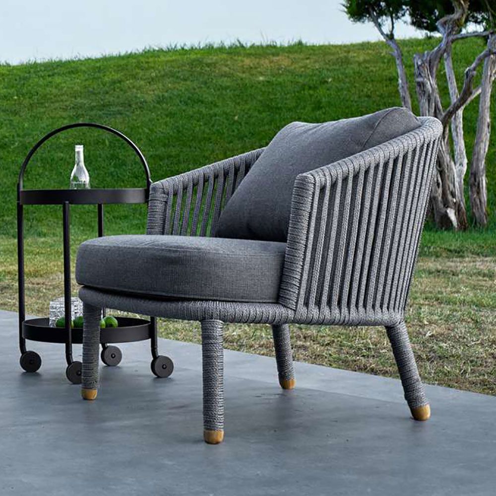 Roll Trolley / Side Table Lava Grey