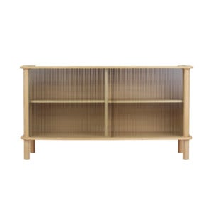 Italic Sideboard Oak/Glassx2
