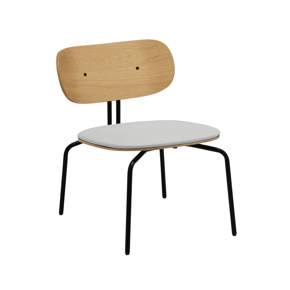 Curious Lounge Chair Oak/Black Sterling