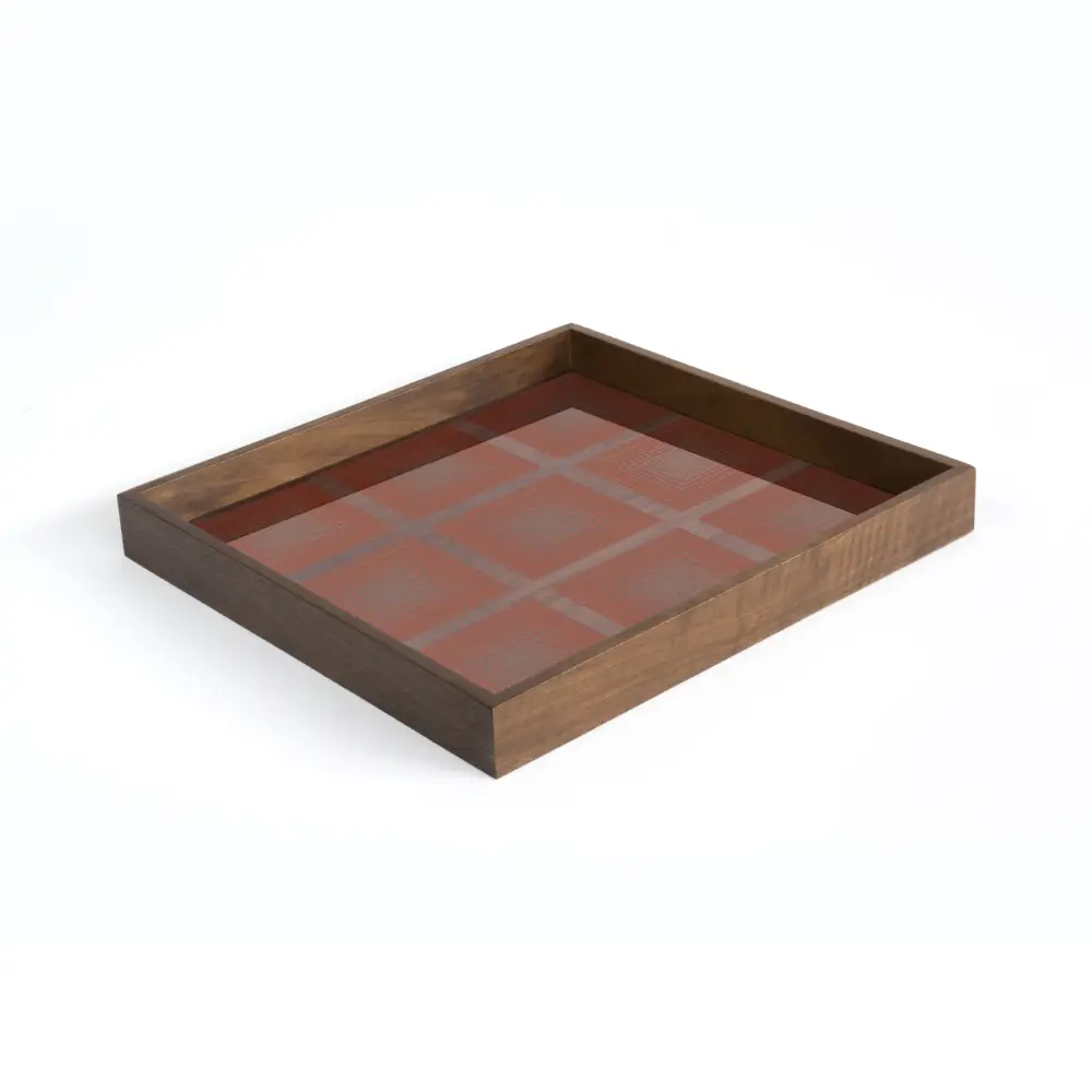 Squares tray 38x38 cm pumpkin