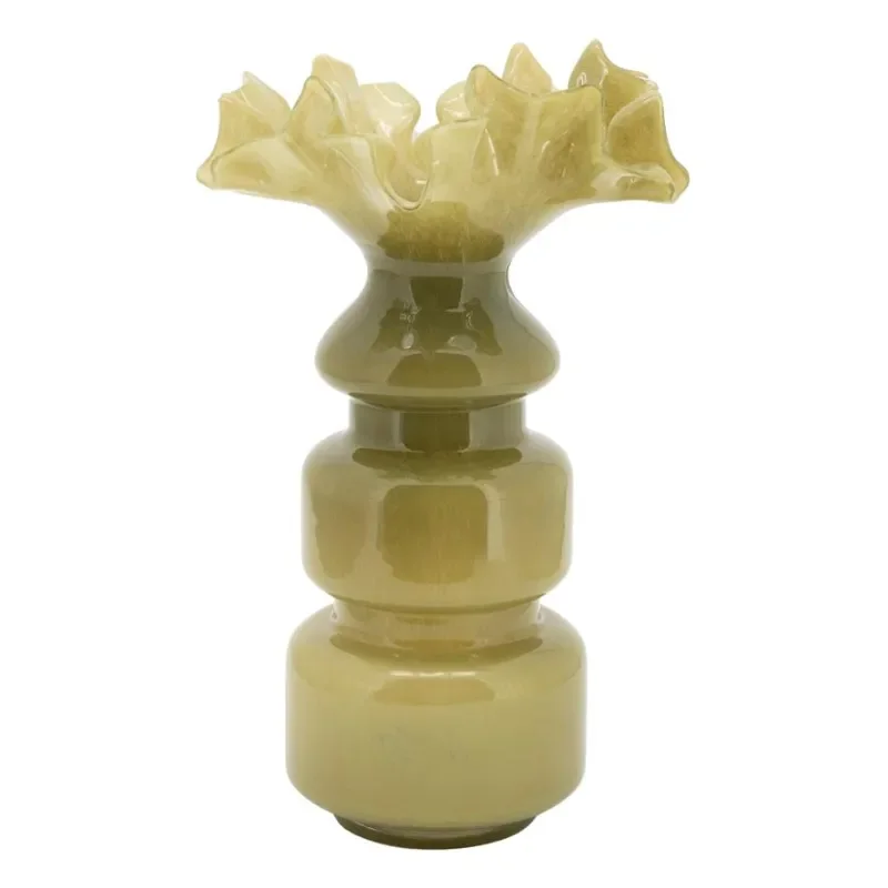 Baia 3 Vase 22,5x22,5x39 cm Glass Green