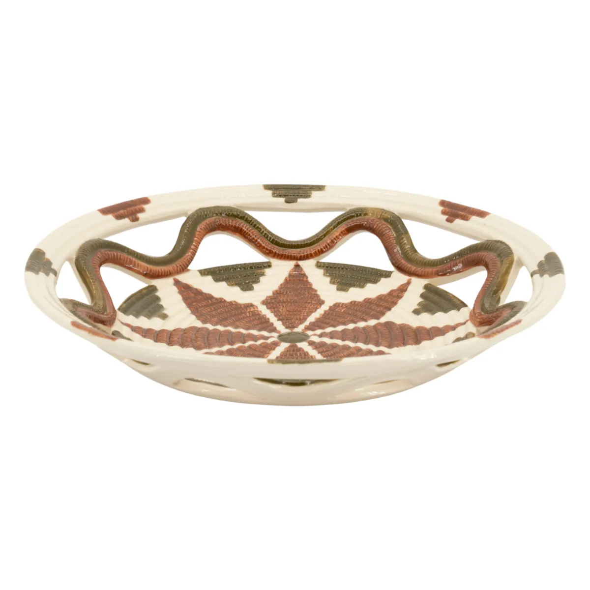 Vloom Bowl 29,5x29,5x6,8 cm Earthenware Multicolour