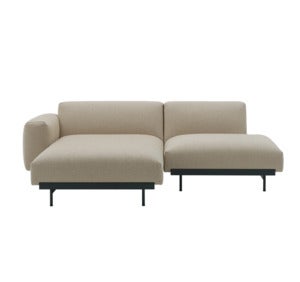 In Situ 2-seat modular sofa Config 6-Ecriture 240/Black