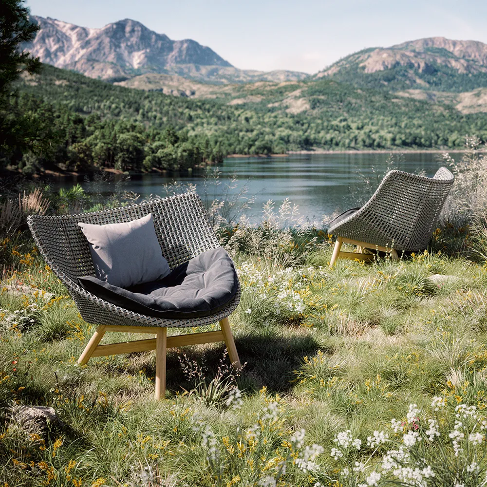 Mbrace wing chair teak AY5 teak 0205 pepper 0115