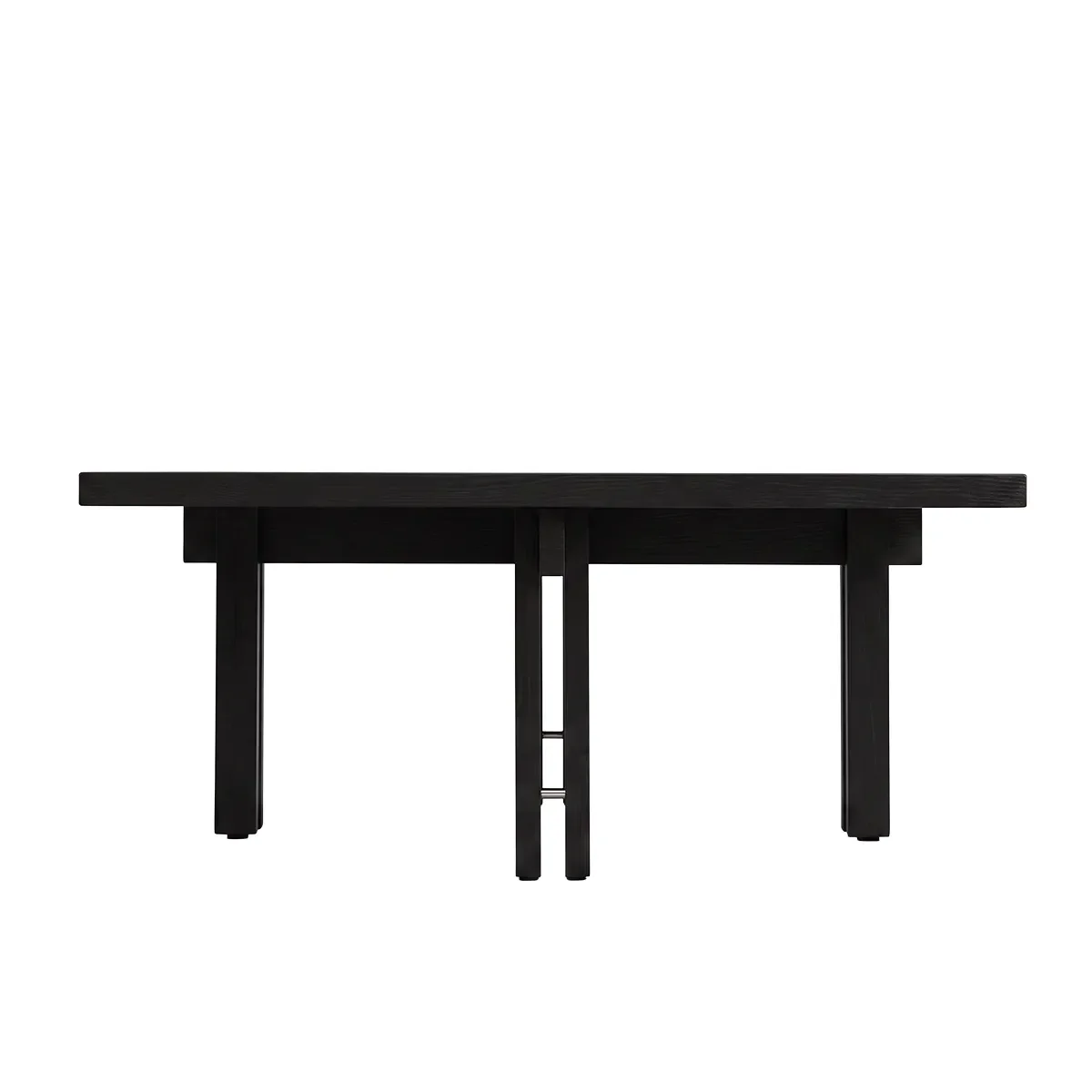 Oak Coffee Table 80x80 Plinth Coffee Black Oak