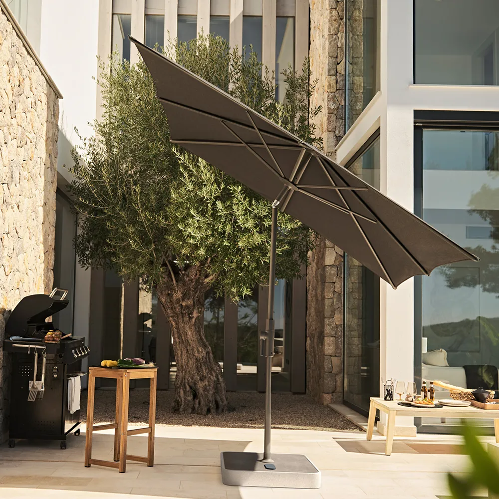 Twist parasol 210x150 cm anthracite Cat.4 403 Carmine
