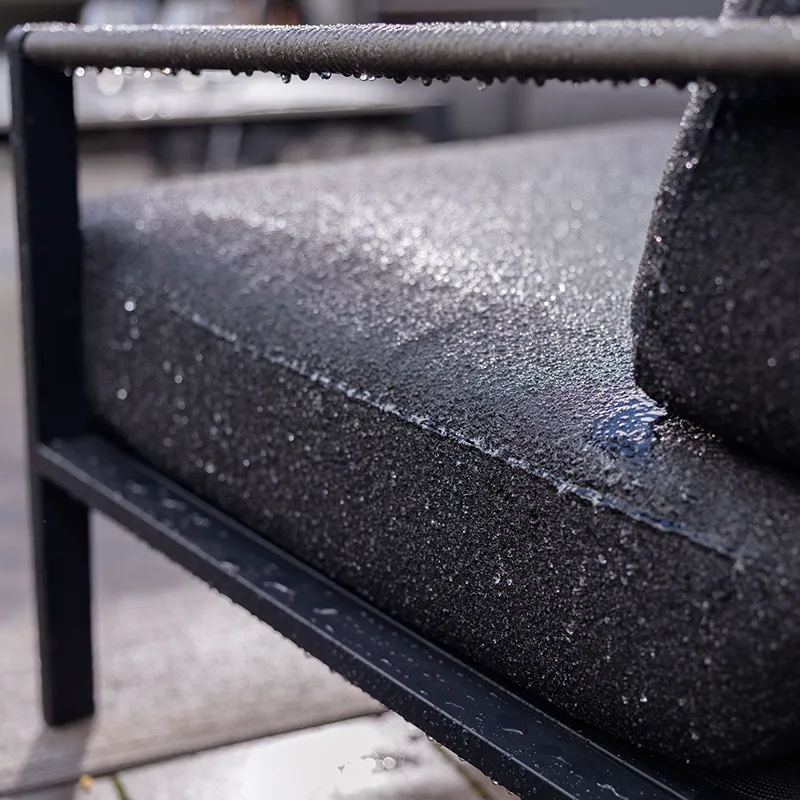 Lyra armchair Black / Teddy black