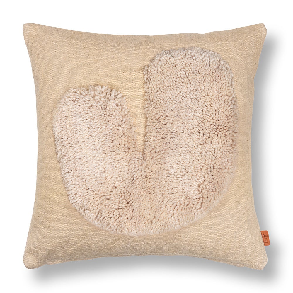 Ferm Living Lay Cushion 50x50 Sand/Off-white | Buy from Hulténs