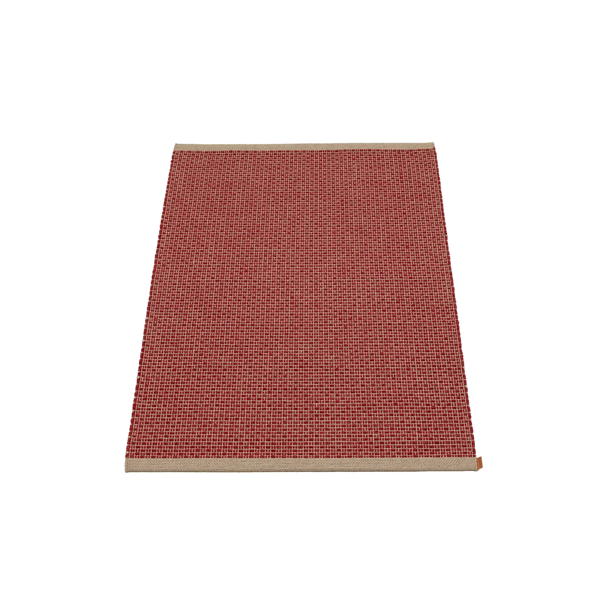 Washable Plastic Rug NILS Dark Red 70x120 cm