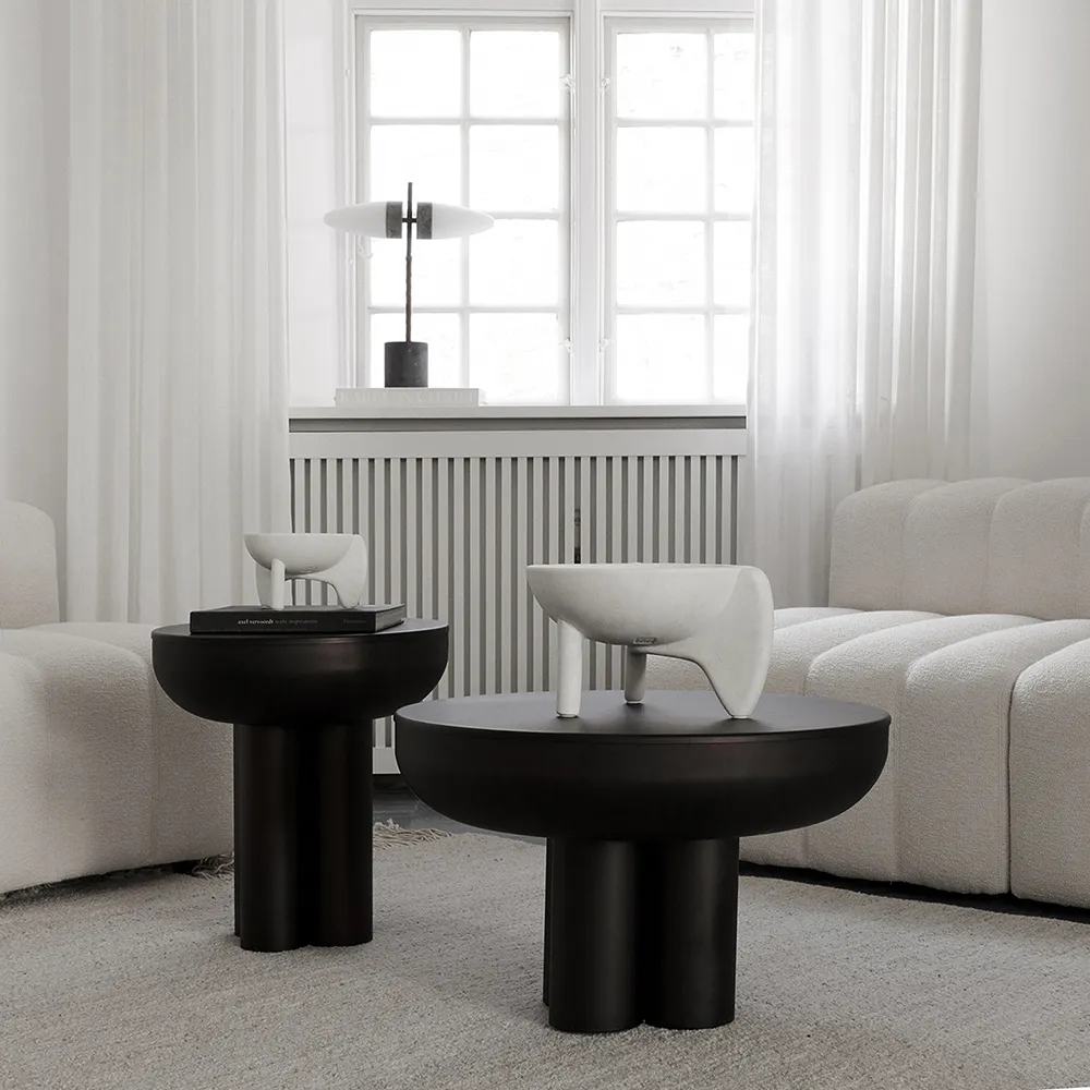 Crown Table, Low - Burned Black