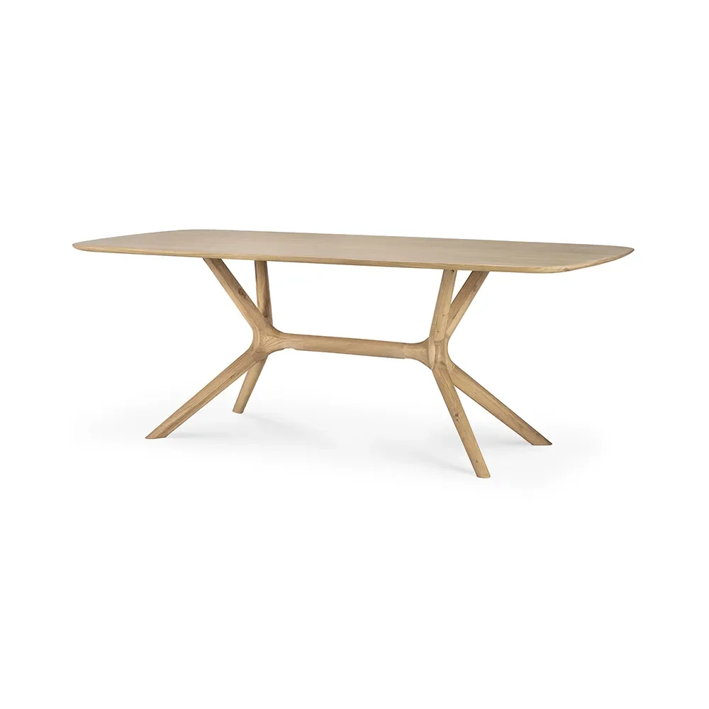 X Dining Table 100x200 cm Oak