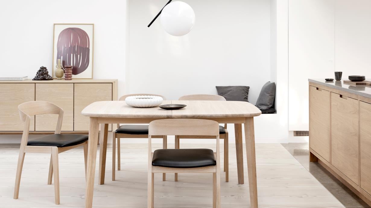 Sm118 Table Oak Solid Natural Oil