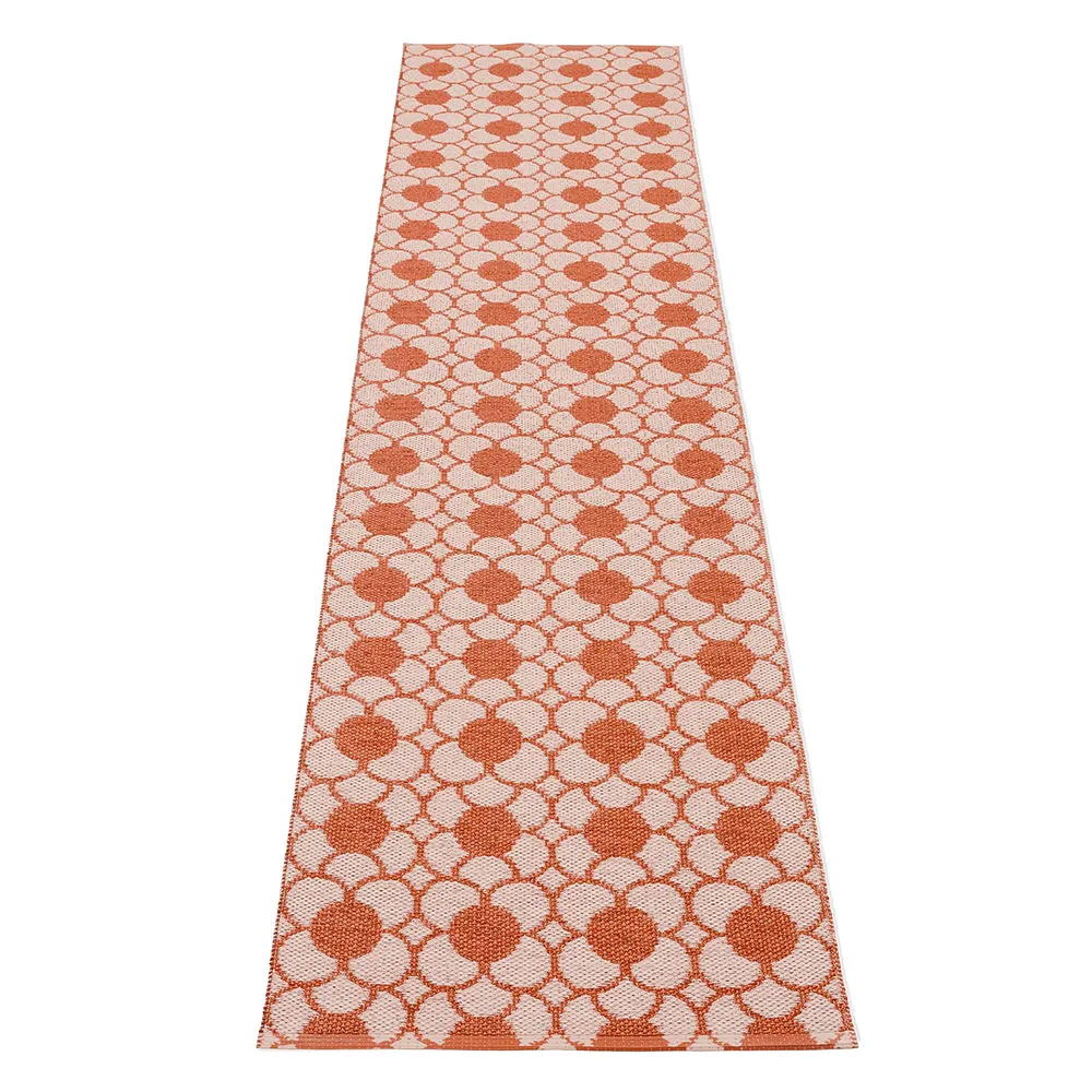 Anya rug Brick/Pearl Pink 70 x 300 cm