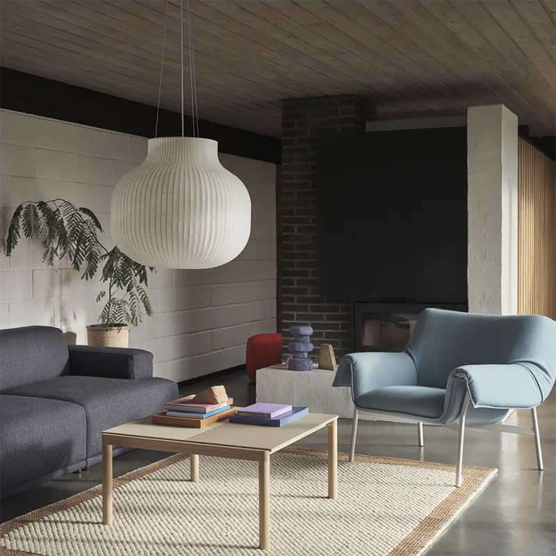 Strand Pendant Lamp 80 cm White