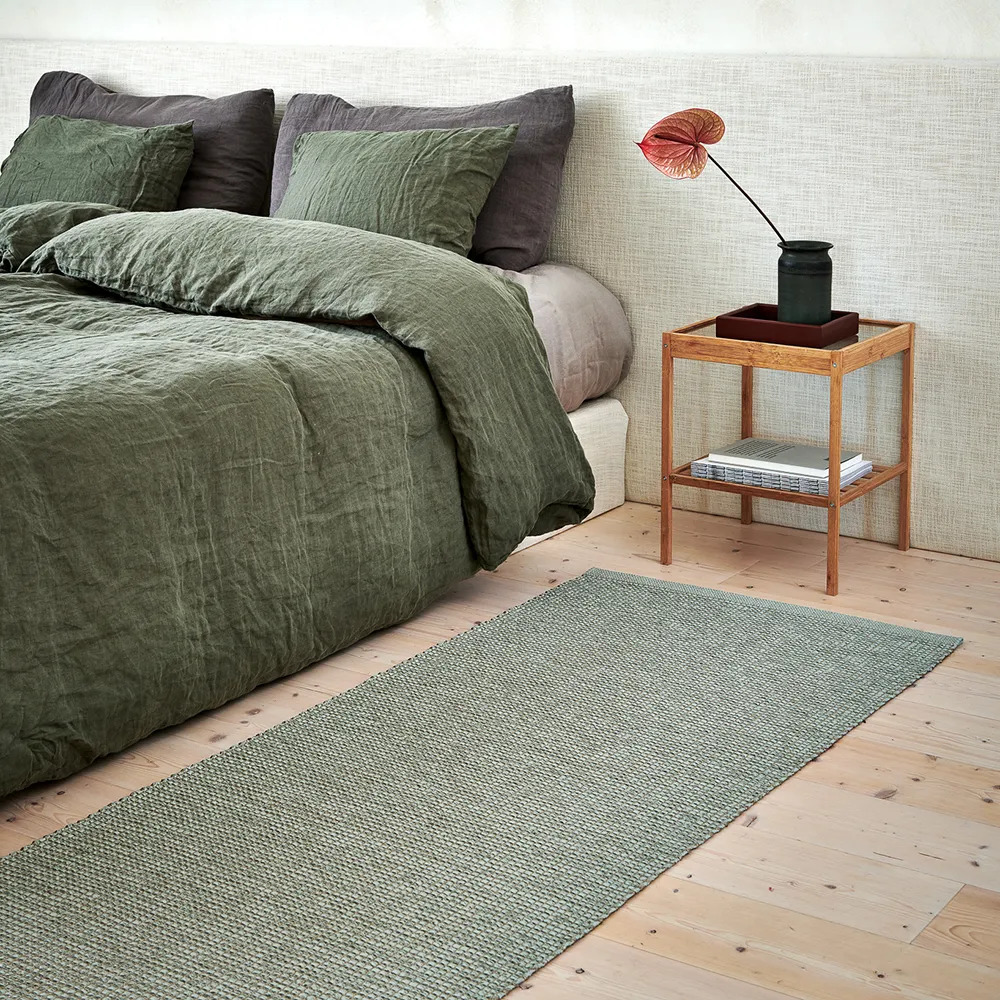 Emm carpet 70 x 300 cm Sage/Linen Metallic