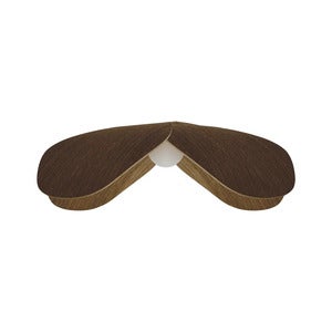 Lampshade Forget Me Not Large in dark oak