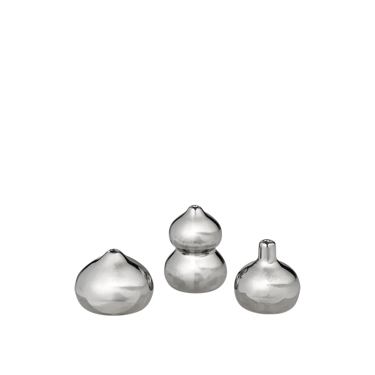Mini Vase Komo Silver Set of 3