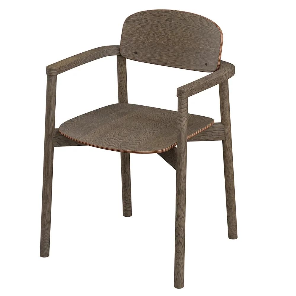  SM842 Dining chair Walnut Lacquer