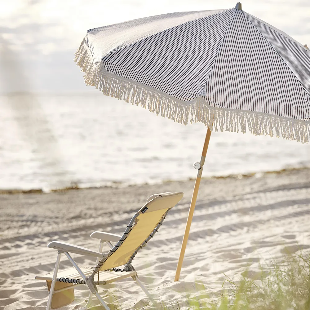 Gatsby parasol Ø180 cm grey striped 