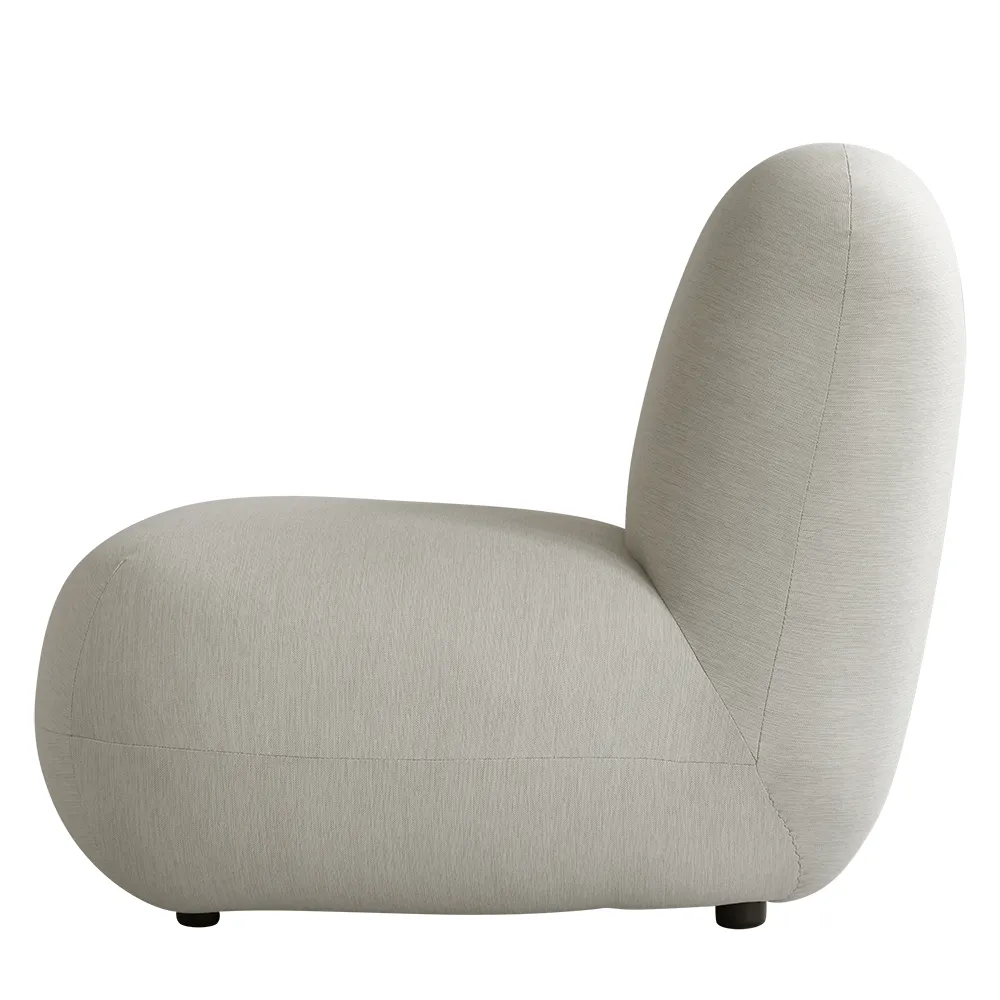 Toe lounge chair Flat - Warm Ash