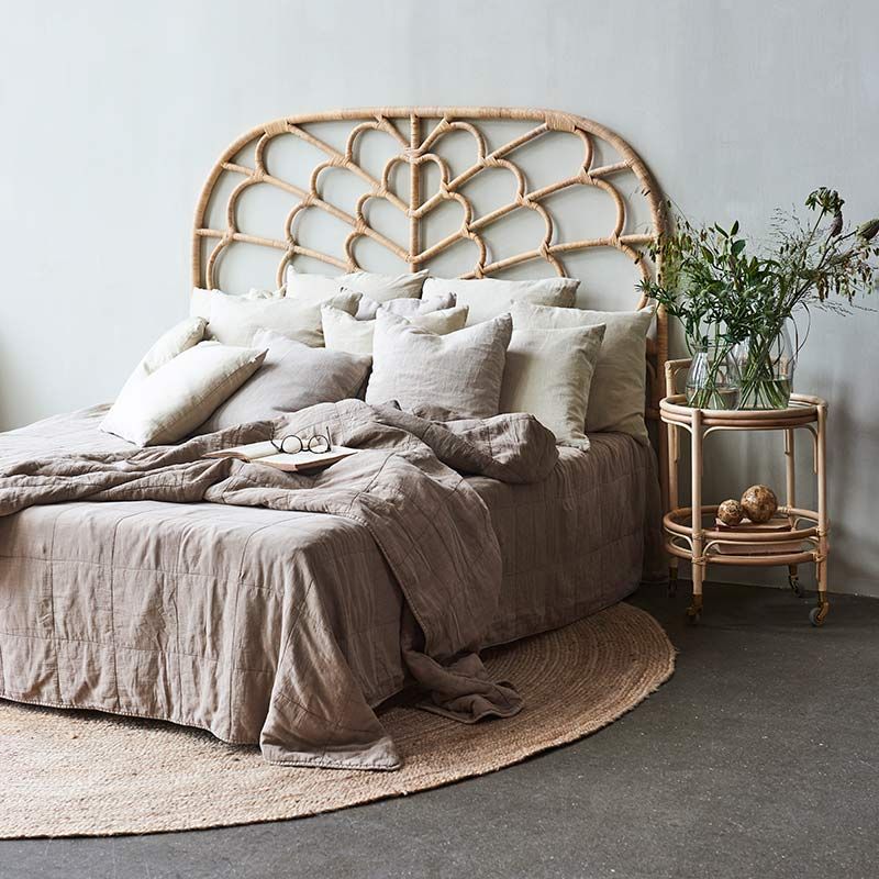 Headboard Celia 180 Cm Rattan Natur