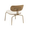 Curious Lounge Chair Oak/Brass Teddy White