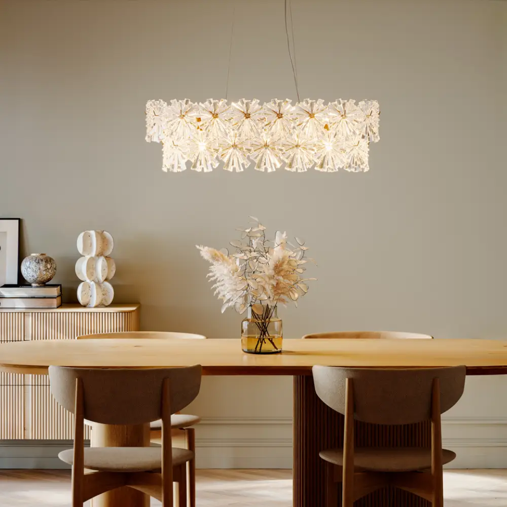  Lorraine Ceiling Lamp L75cm brass/clear