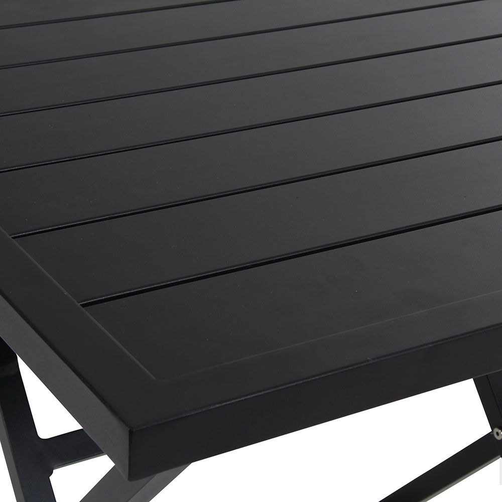 Wilkie folding table 72x120 cm black