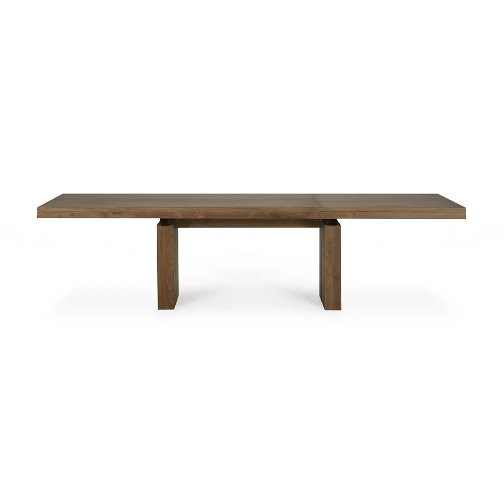 Double Dining table 100x200-300 cm Teak