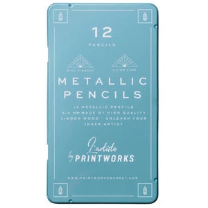 12 Colour pencils - Metallic