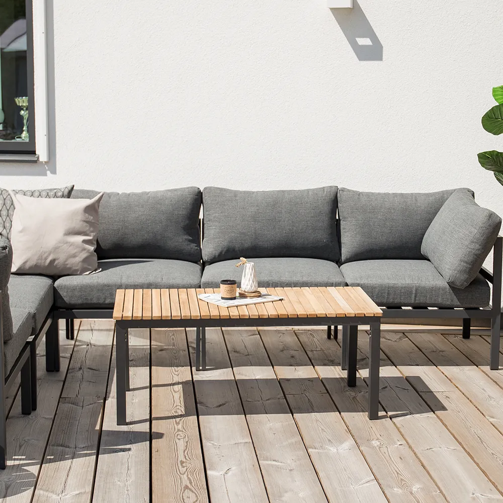 Brasilia coffee table Black/Teak