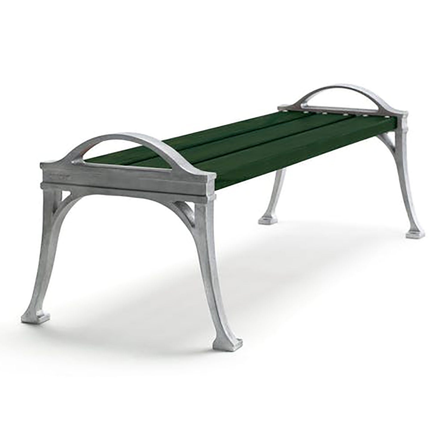 Lessebo bench natural green lacquered pine