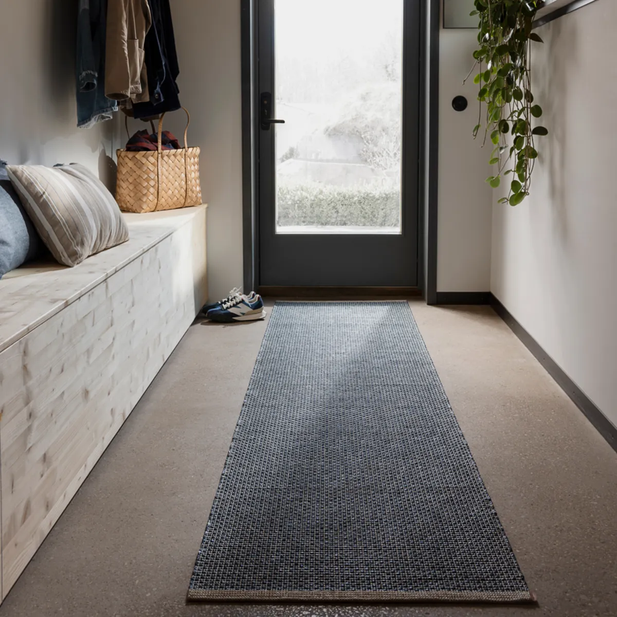 Washable Plastic Rug NILS Ocean Blue 70x120 cm