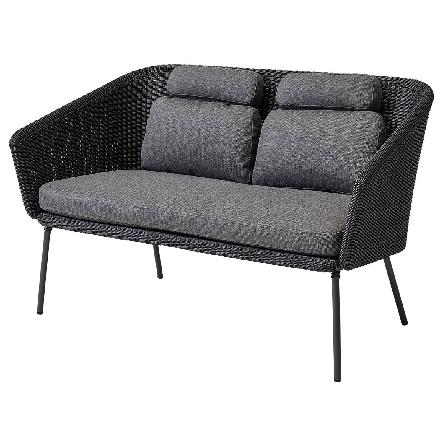 Mega Dining Sofa Grey Incl. Airtouch Cushion Set
