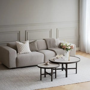 Willard sofa 3-seater fabric Alice light beige