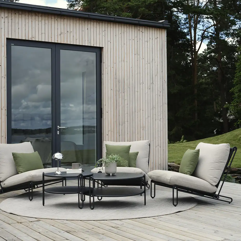 Blixt armchair black/beige