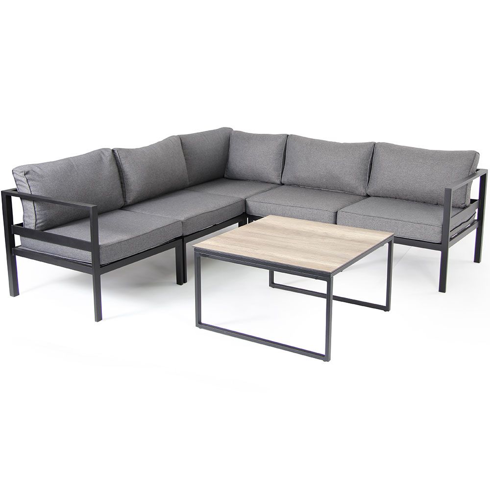 Leone Corner piece Black/Grey Aluminium