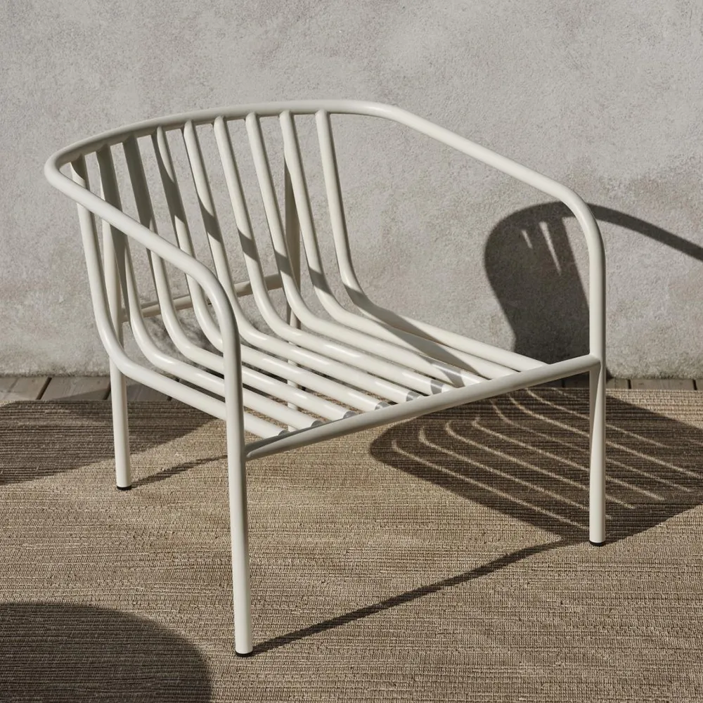 Bendt Armchair Teddy Beige/Pearl White