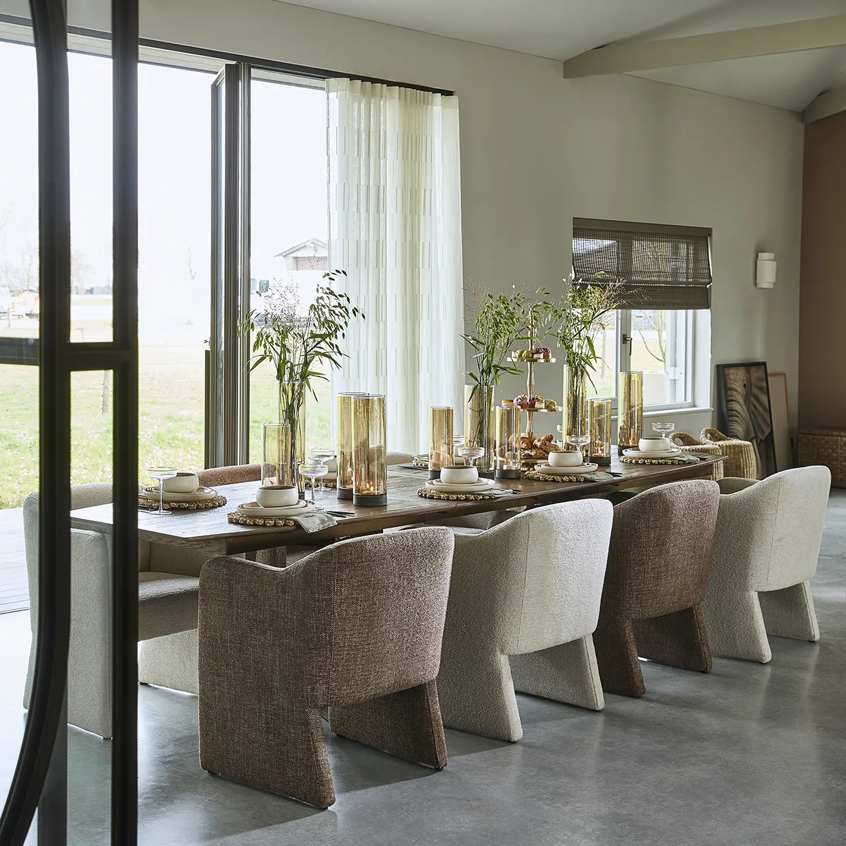 Dining Chair Napoli Brown with armrest