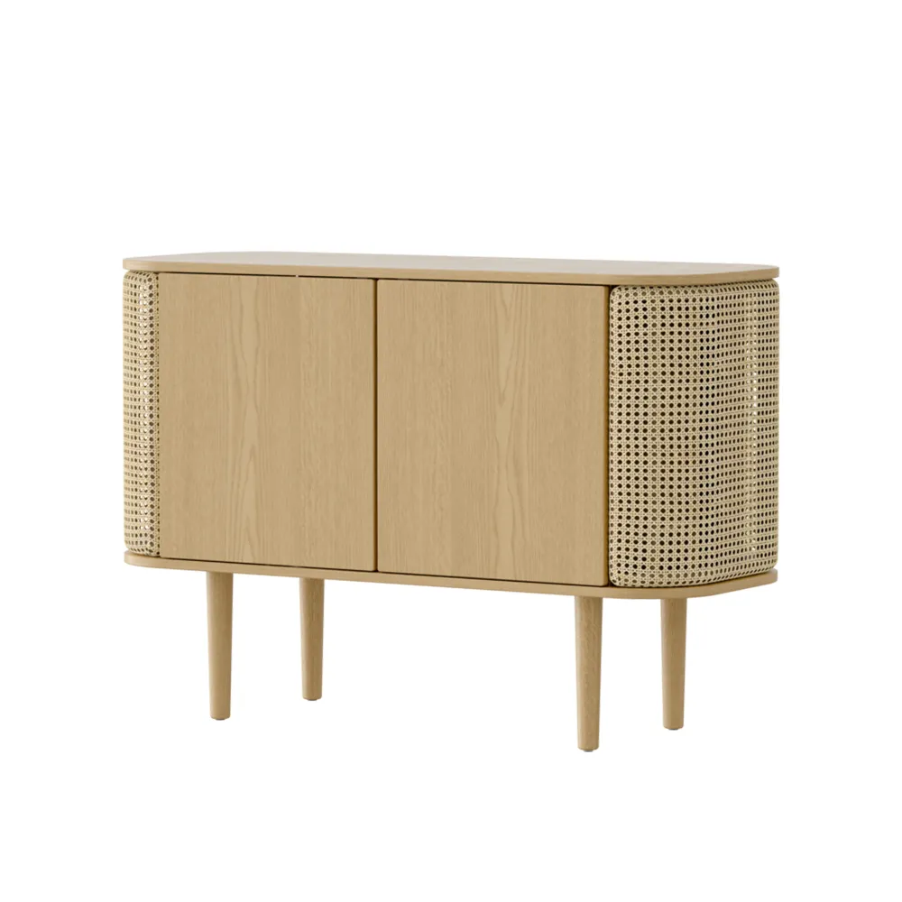  Treasures 2-door cabinet Oak/ventian Cane