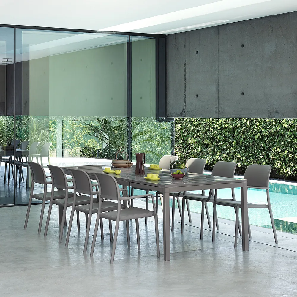 Rio Dining table 210/280x100cm White