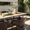 Fiber Outdoor Armchair Brown Red 