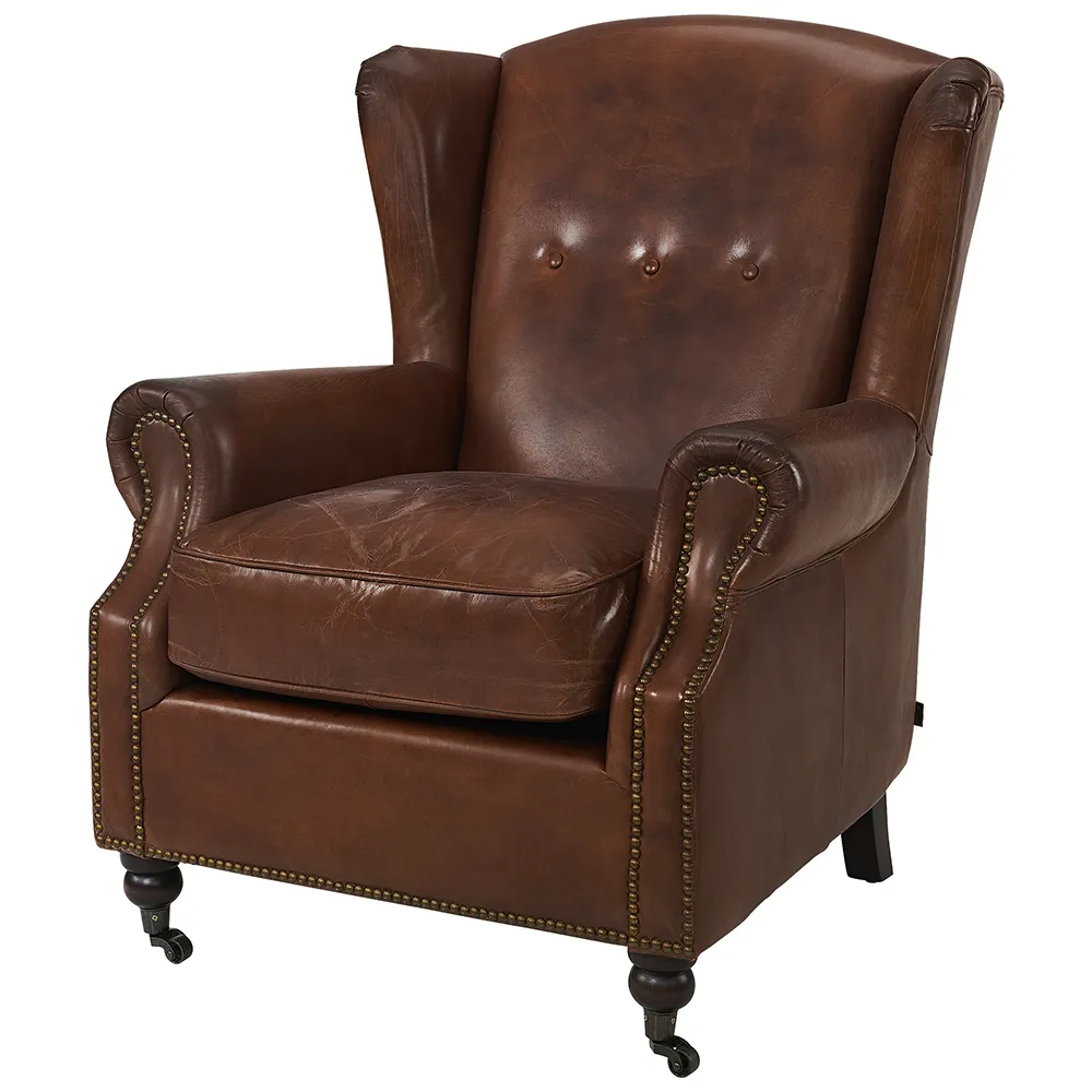 Goslar Leather Vintage Brandy armchair