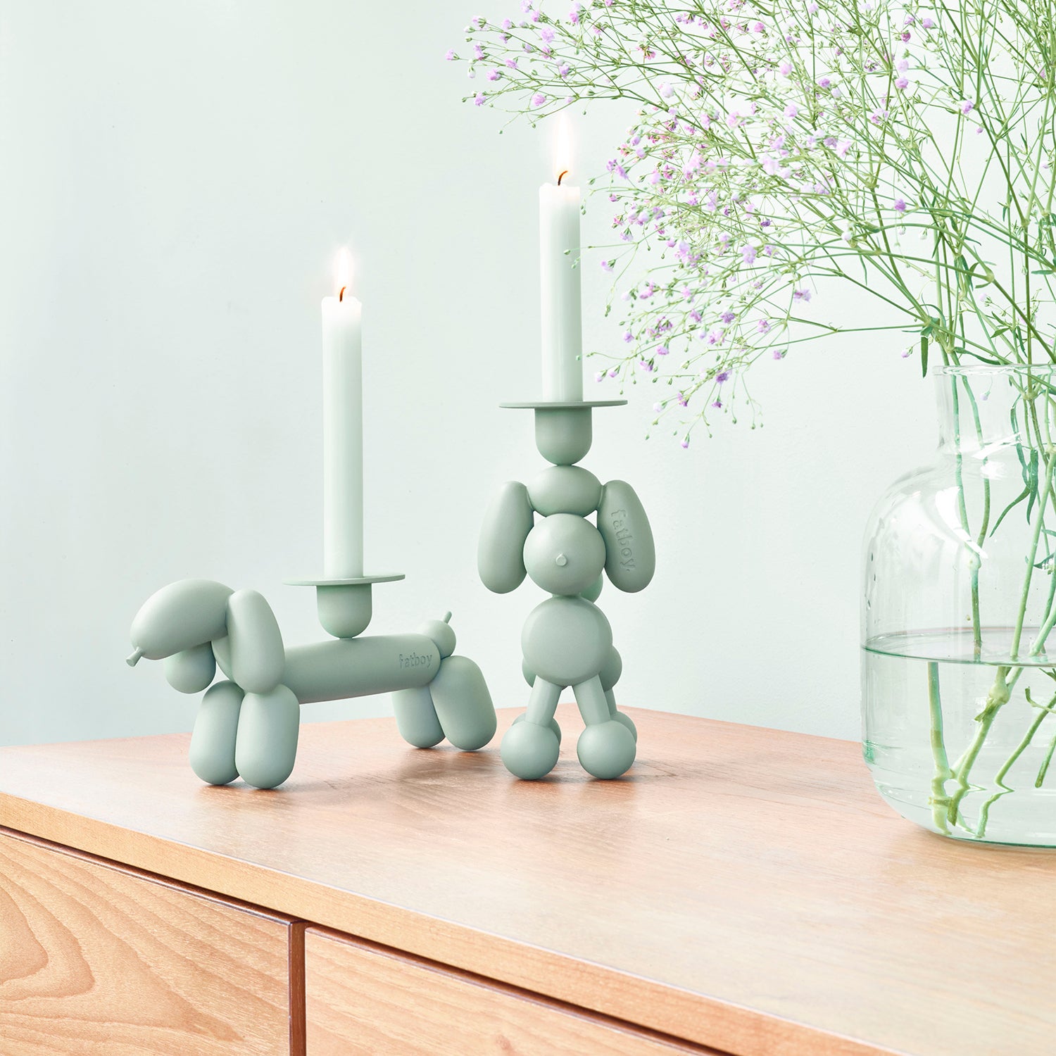 Can-dolly candle holder anthracite