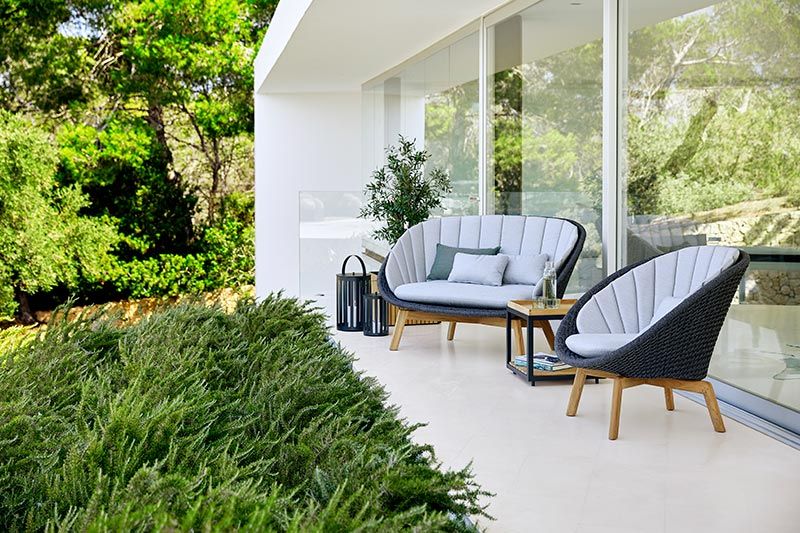 Peacock Coffee Table Ø60 Cm Dark Grey