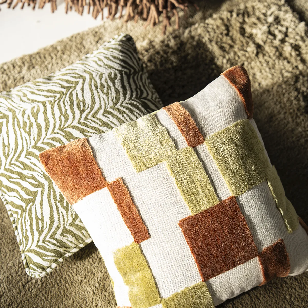 Decorative Cushion Tigra Green 45x45 cm
