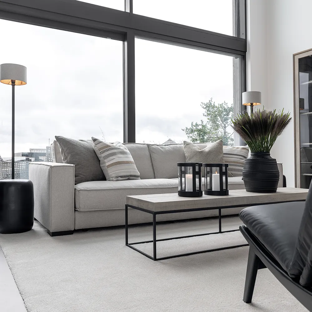 Media bench Carlisle 180x45 cm Silverstone