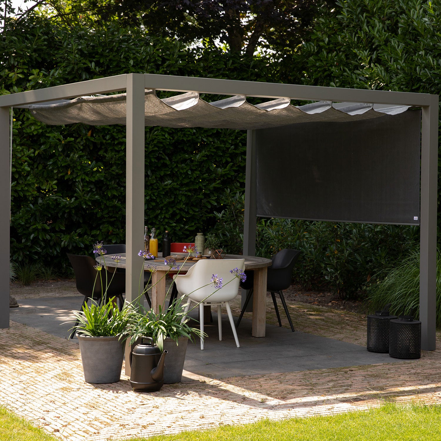 Coolfit sun sail harmonica 200x300cm grey